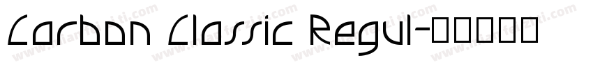 Carbon Classic Regul字体转换